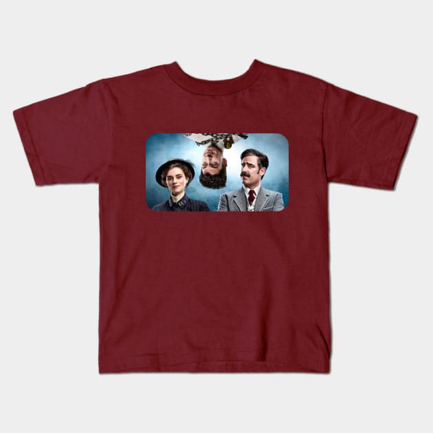 Houdini, Doyle & Adelaide Kids T-Shirt by BlueBoxBalm